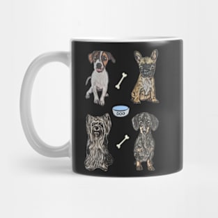 Cartoon Small Dogs Design Mug